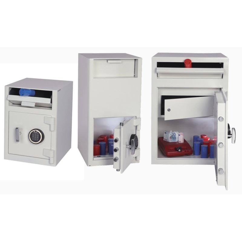 phoenix inworpkluis CASHIER SS0998K, sleutelslot, signaalwit, 158 liter